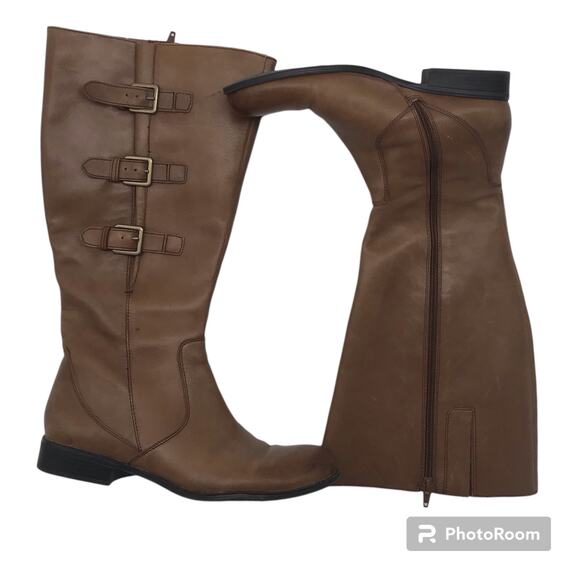 NATURALIZER Wide Shaft Camel Riding Boots - Jewels - Picture 1 of 11